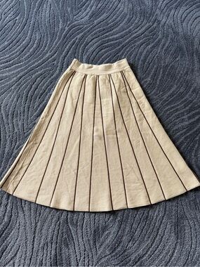 Chicwish brown striped a line skirt